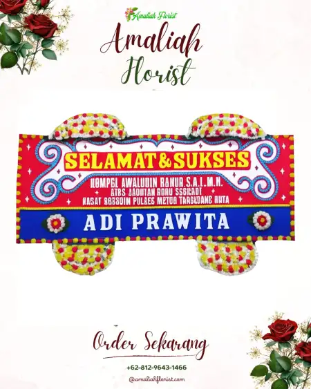 Papan Bunga Ucapan Selamat Purwahamba